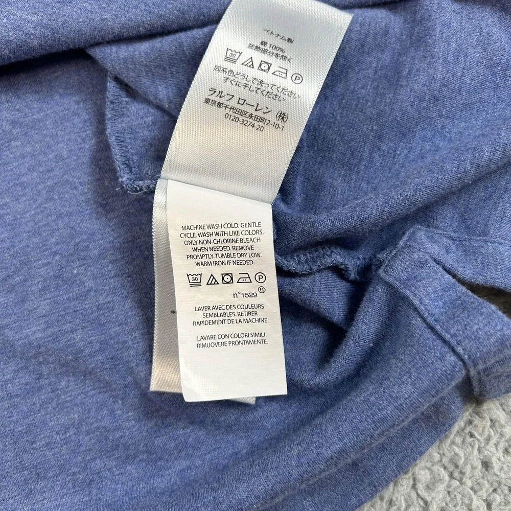 Polo Ralph Lauren Polo Shirt Mens 3XL Blue‎ Pima Cotton Big Pony Classic Fit